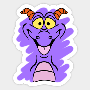 Happy little purple dragon of imagination Cosplay face paint Sticker